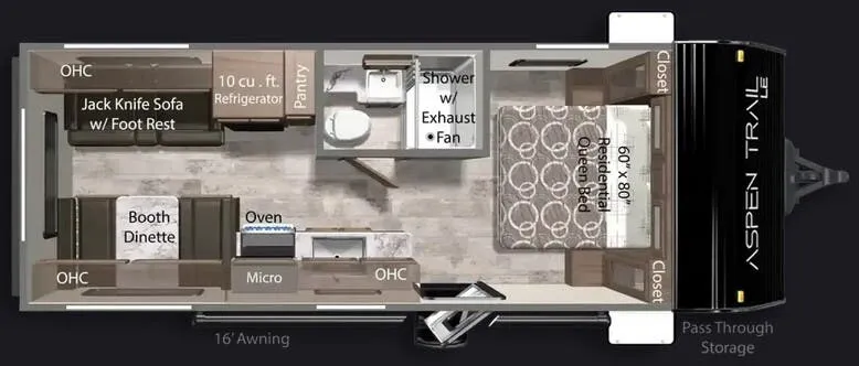Dutchmen Aspen Trail LE 21RD floor plan
