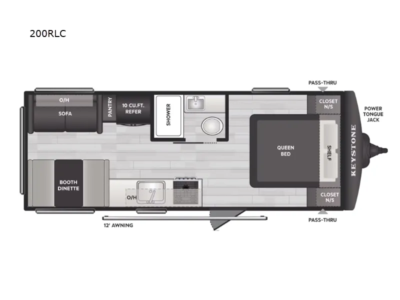 2026 Keystone Springdale Classic 200RLC floor plan