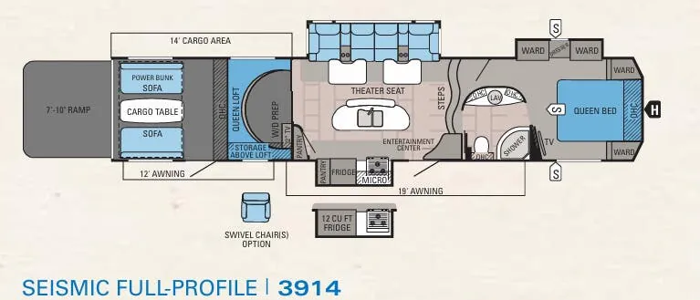 Jayco Seismic 3914 floor plan