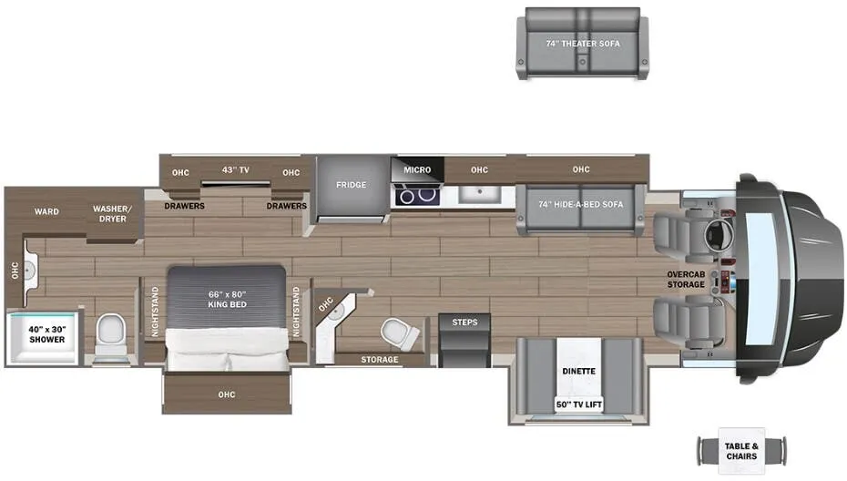 2026 Entegra Coach Centurion 39N floor plan