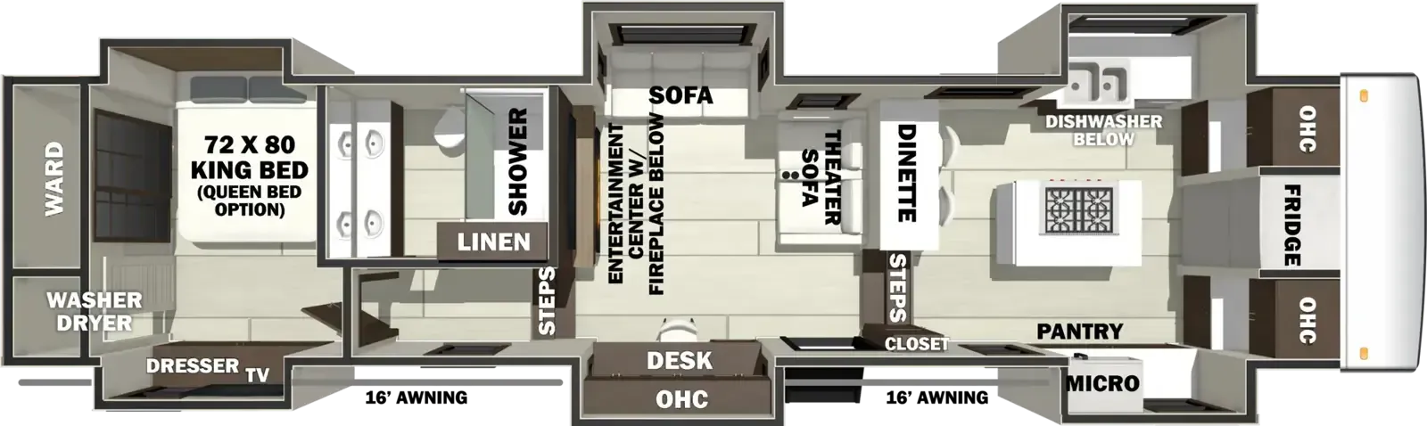 Forest River RiverStone 421FK floor plan