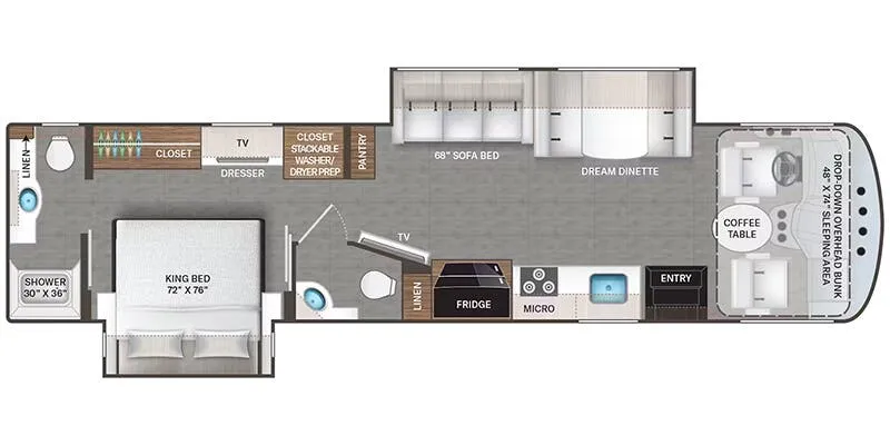 2025 Thor Motor Coach Windsport 35G floor plan