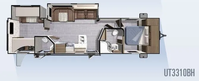 Highland Ridge Open Range Ultra Lite UT3310BH floor plan