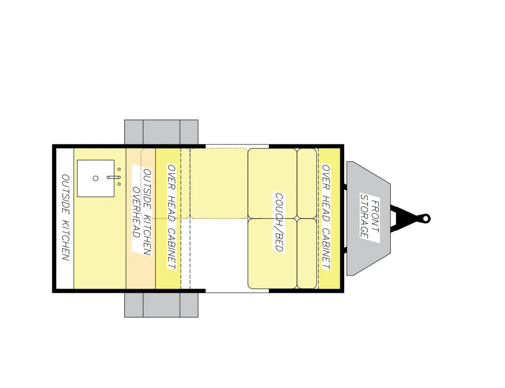 2025 Modern Buggy RV Little Buggy 10RK - Floor plan