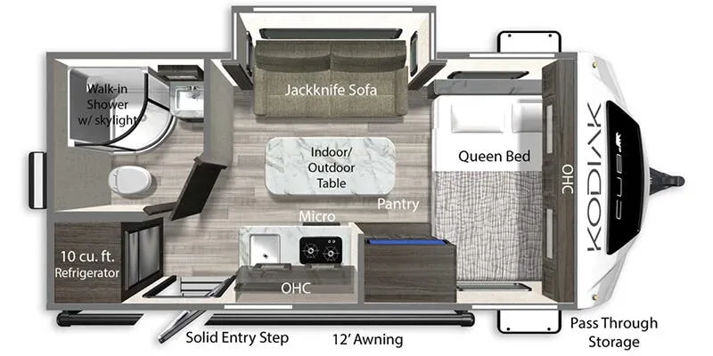 2025 Dutchmen Kodiak Cub 160RB floor plan