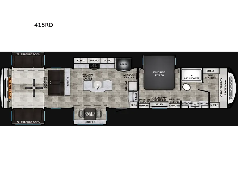 2026 Crossroads RV Redwood 415RD - Floor plan