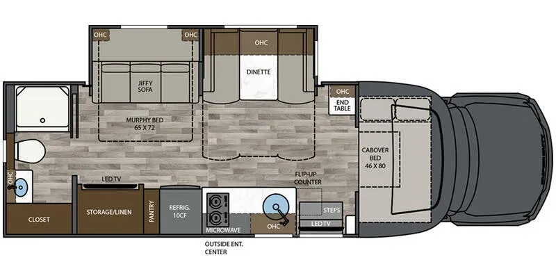 2024 Renegade Veracruz 30VRM - Floor plan