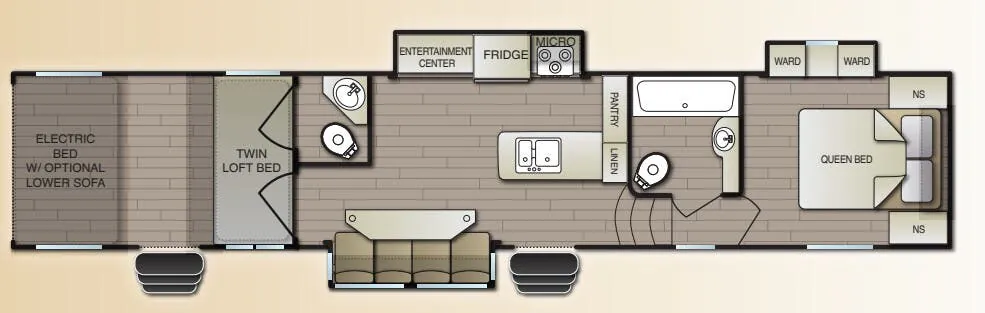 Pacific Coachworks Sandsport 3713 floor plan