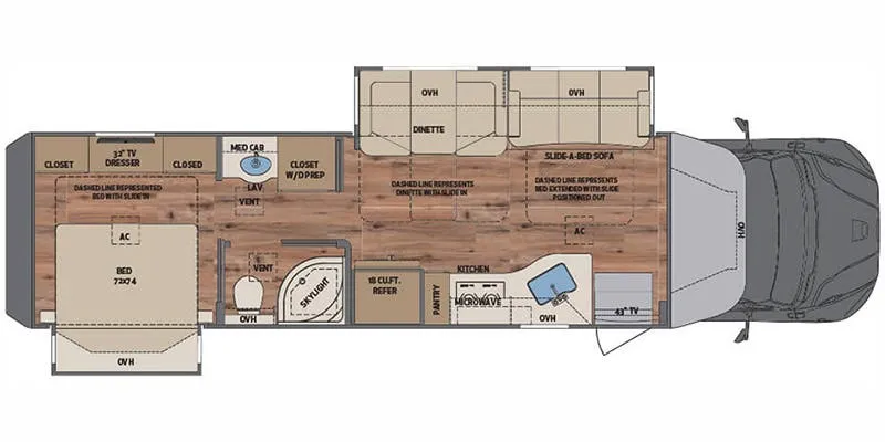 Renegade RV Verona 36VSB floor plan