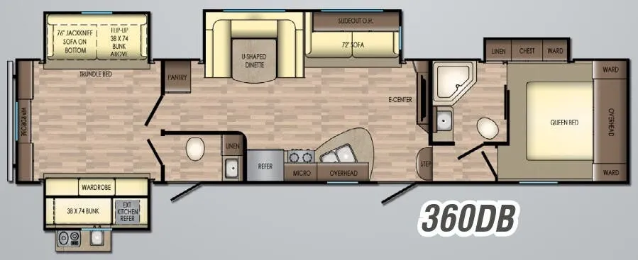 CrossRoads Volante 360DB floor plan