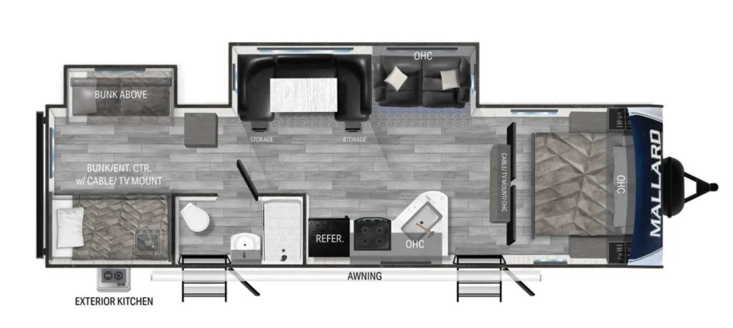 2022 Heartland Mallard M32 - Floor plan