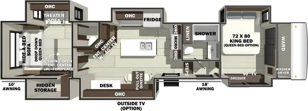 2026 Forest River RiverStone 442MC floor plan