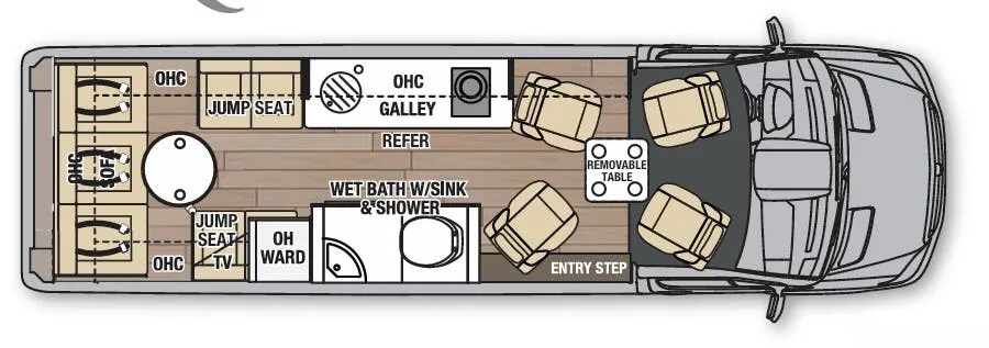 Coachmen Galleria 24Q floor plan