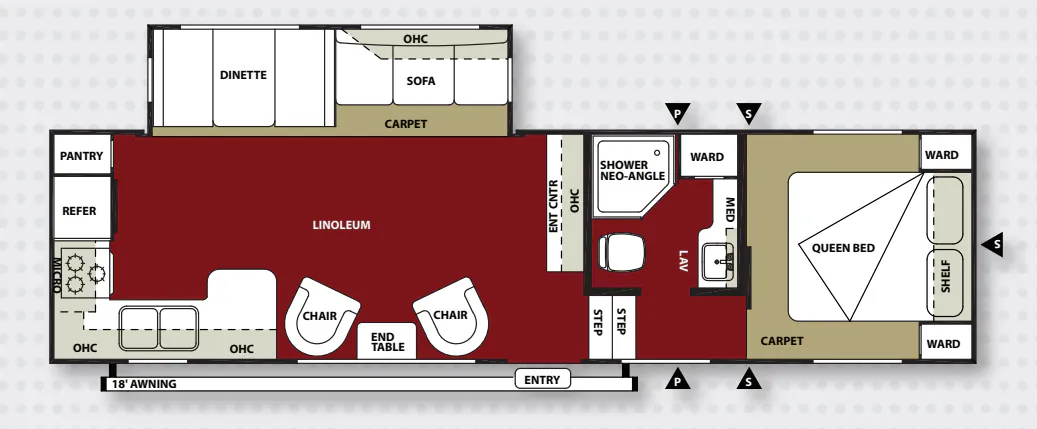 Forest River Wildwood 29RKSS floor plan