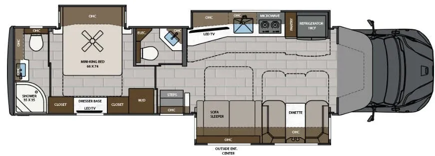 Renegade RV Verona LE 40LRB floor plan