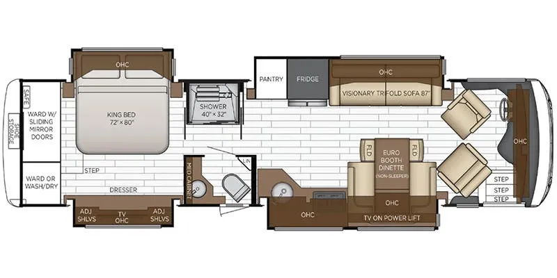 2024 Newmar New Aire 3549 - Floor plan