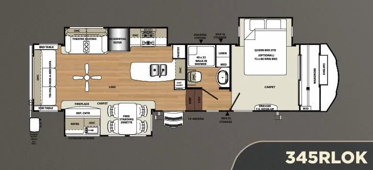 Forest River Sierra 345RLOK floor plan