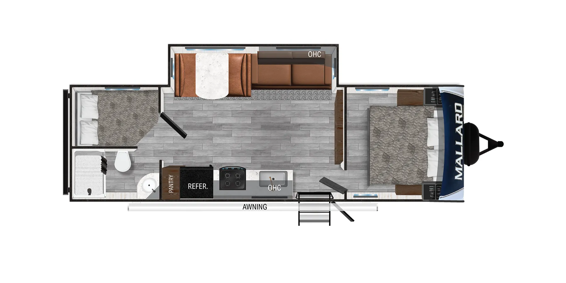 Heartland Mallard T265BH floor plan