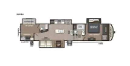 Keystone Alpine 3720MD floor plan