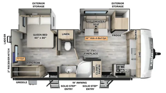Forest River Rockwood Mini Lite 2516S exterior