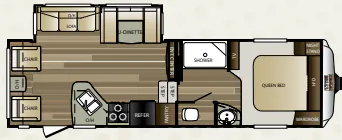 Keystone Cougar Half-Ton 268RLSWE floor plan