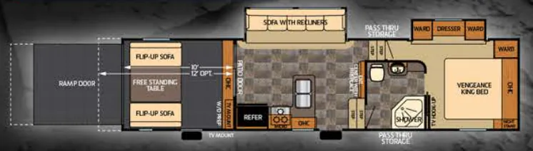Forest River Vengeance 306V floor plan