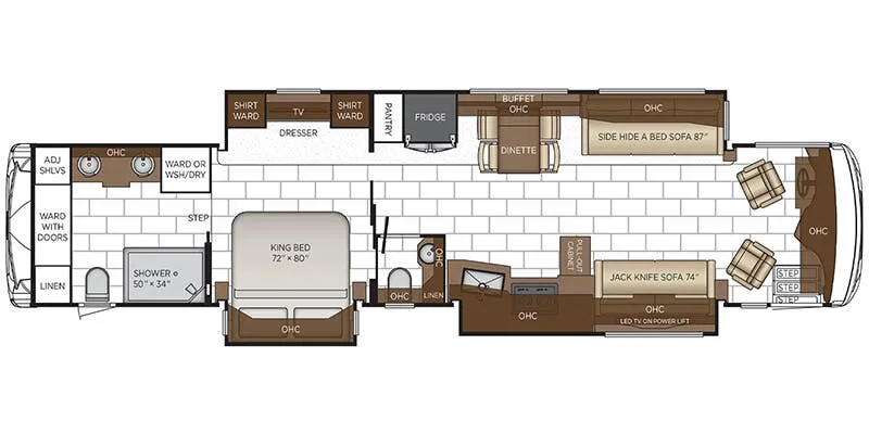 2025 Newmar Ventana 4369 floor plan