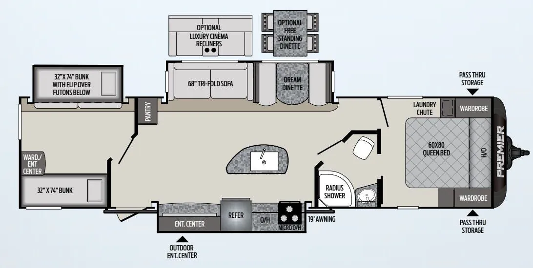 Keystone Premier 34BIPR exterior