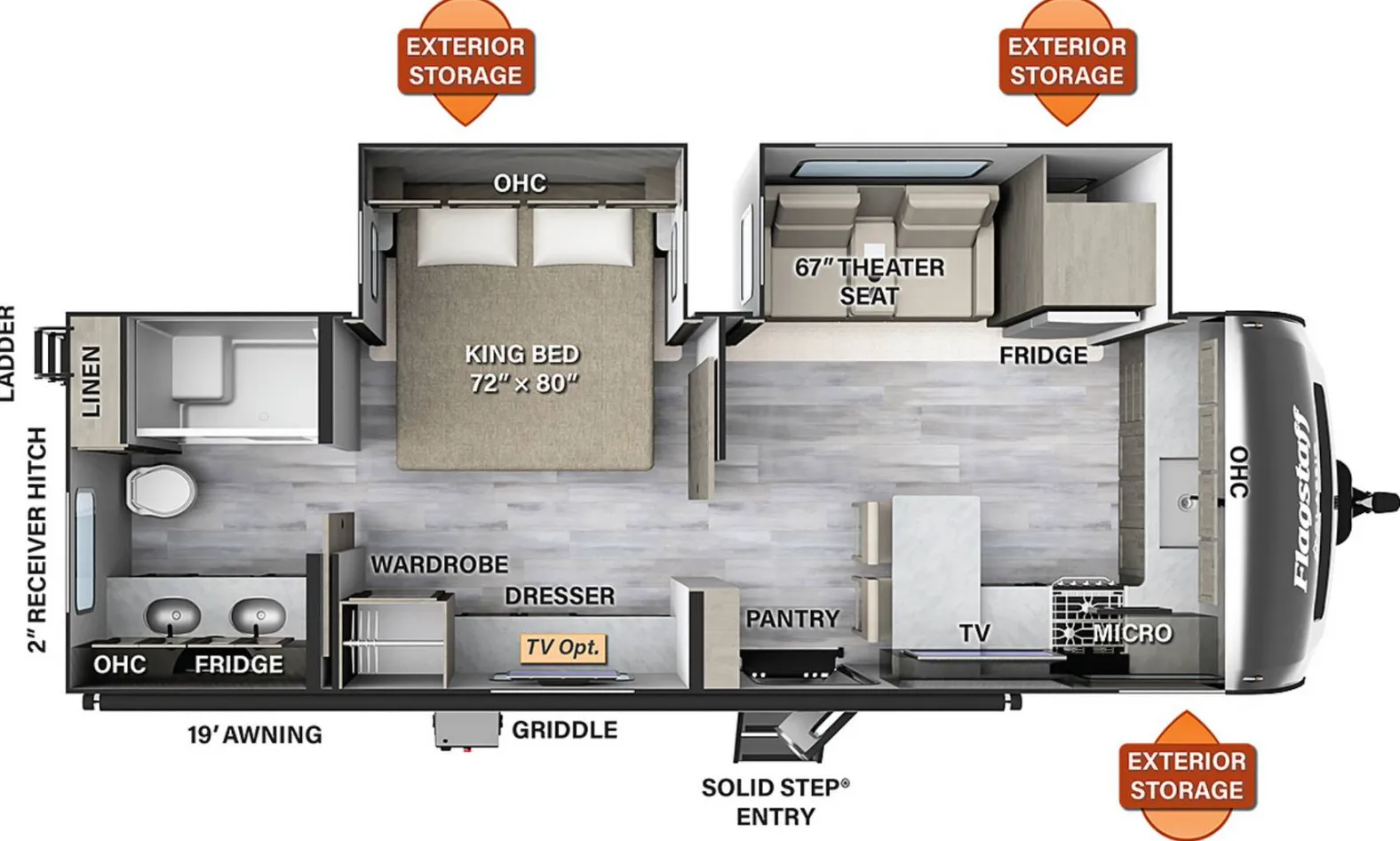 Forest River Flagstaff Classic 826MBR floor plan