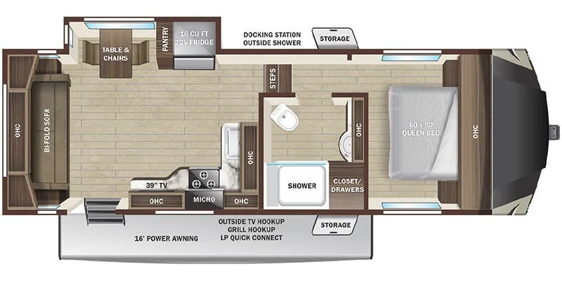 Highland Ridge Roamer Light Duty 234RLS floor plan