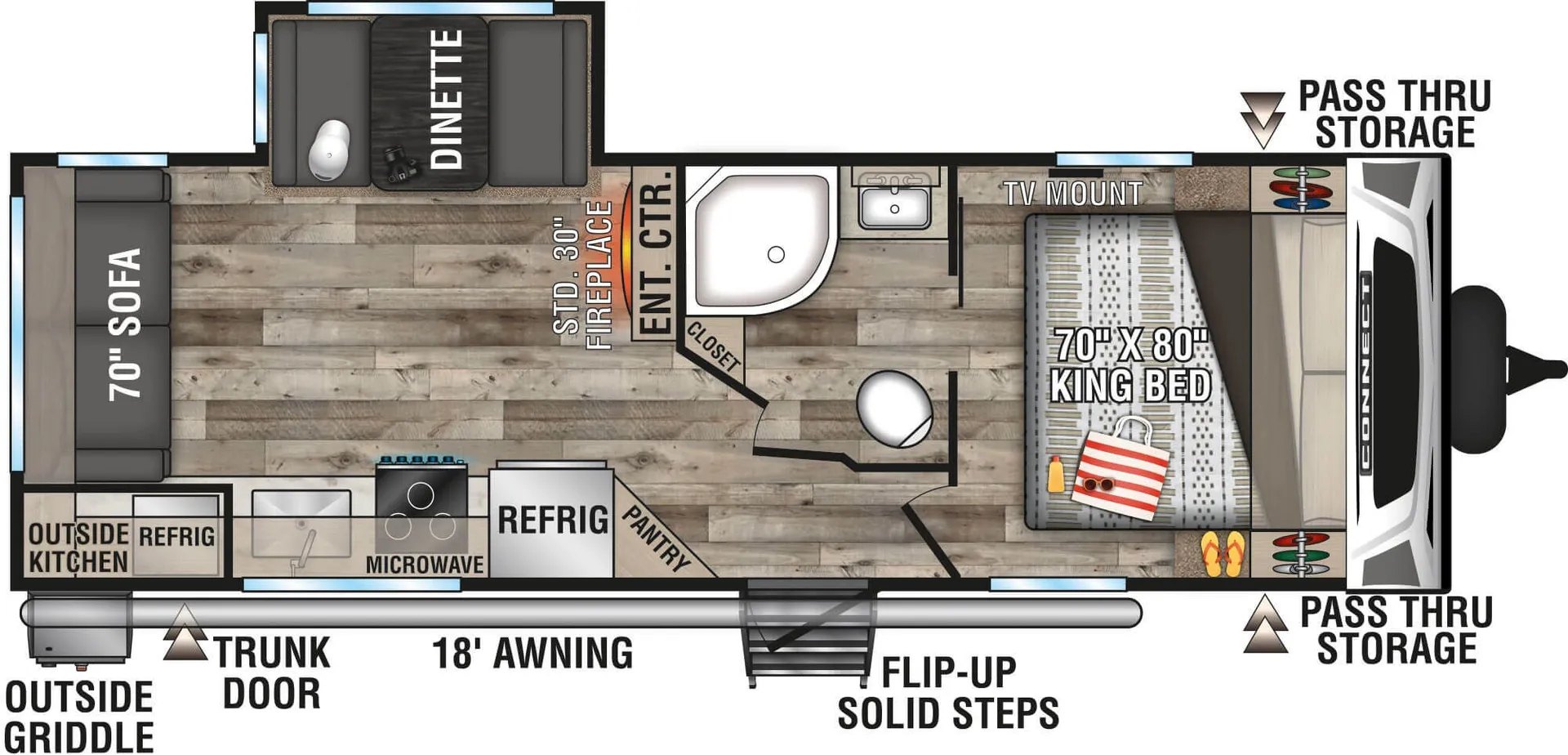 K-Z Connect C241RLK floor plan