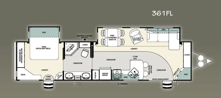 Forest River Sierra 361FL floor plan
