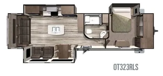 Highland Ridge Open Range OT323RLS floor plan