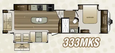 2016 Keystone Cougar 333MKS floor plan