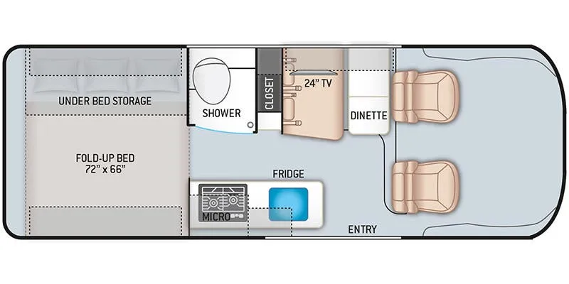 Thor Motor Coach Sequence 20A floor plan