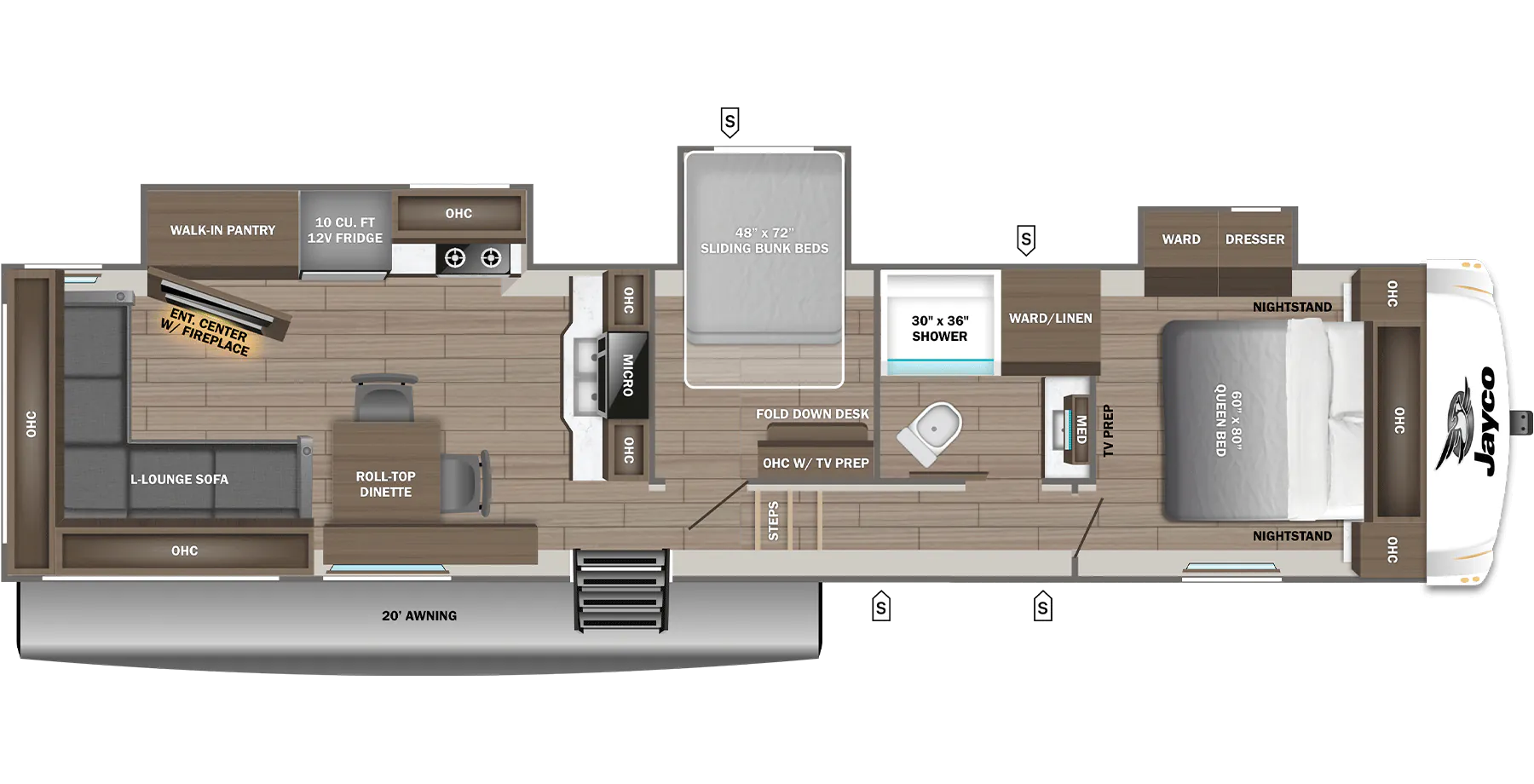 Jayco Eagle SLE 34MBL floor plan