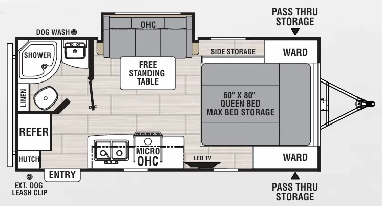 Coachmen Northern Spirit XTR 1840RBX floor plan