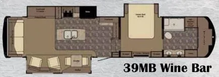 CrossRoads Redwood 39MB WINE BAR floor plan