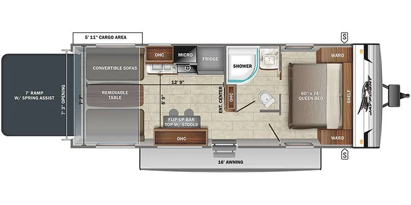2022 Jayco Jay Flight SLX 8 265TH - Floor plan