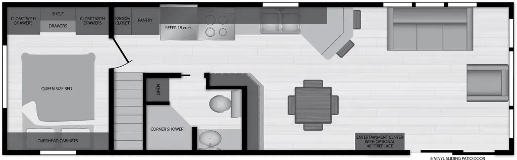 2026 Kropf Industries Lakeside Series 8042 - Floor plan