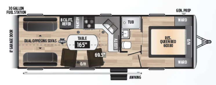Keystone Impact 26V exterior