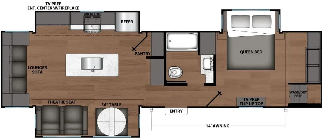 2026 Shasta RVs Shasta 33RLTS - Floor plan