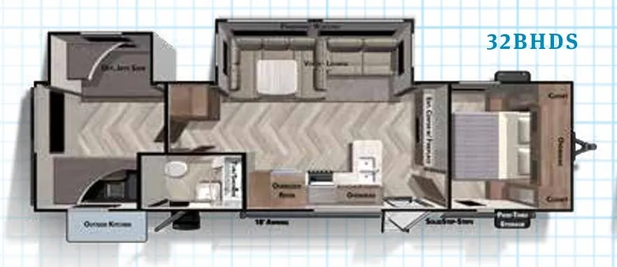 Forest River Salem 32BHDS floor plan