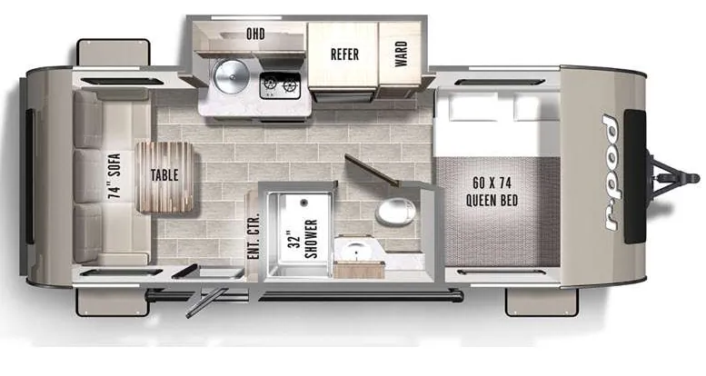 2021 Forest River R-Pod RP-189 - Floor plan