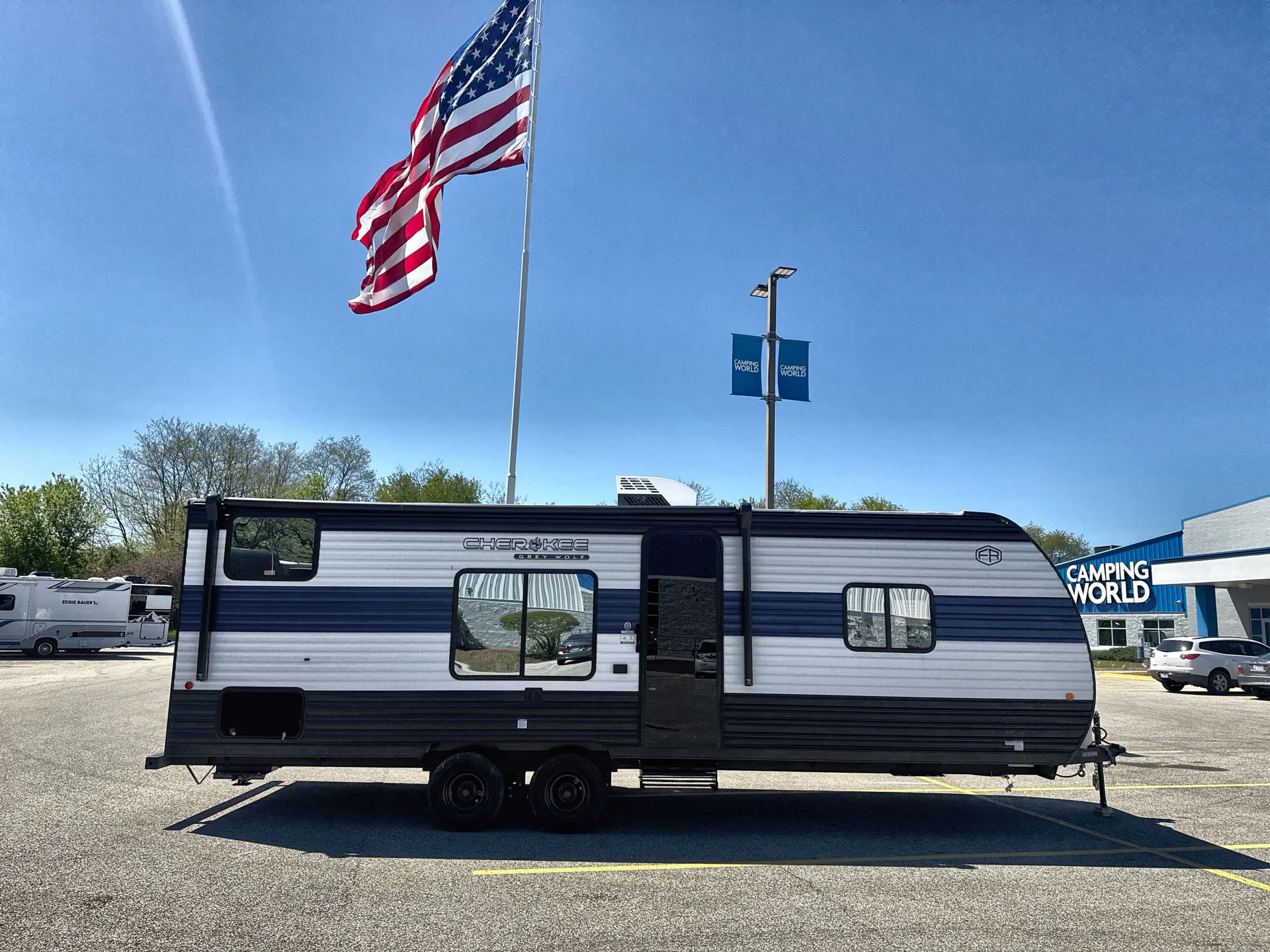 2026 Forest River Cherokee Grey Wolf 26LP — campside