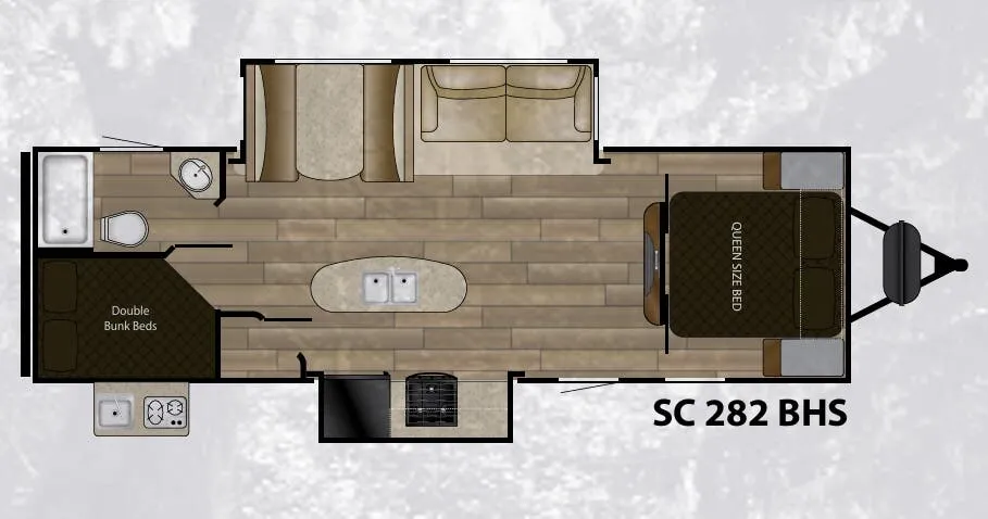 Cruiser RV Shadow Cruiser 282BHS floor plan