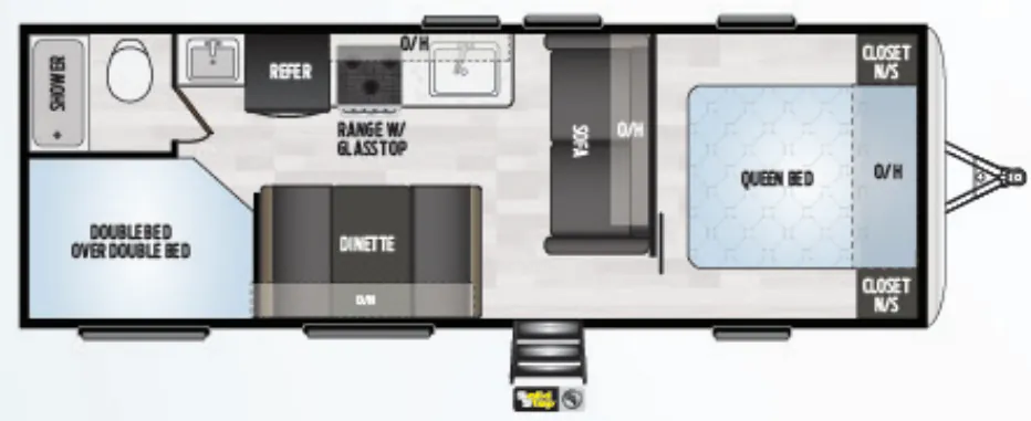 Keystone Springdale 260BH floor plan