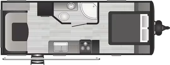 Keystone Hideout 22RDWE floor plan