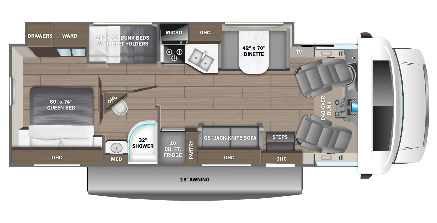 Jayco Redhawk 31F floor plan