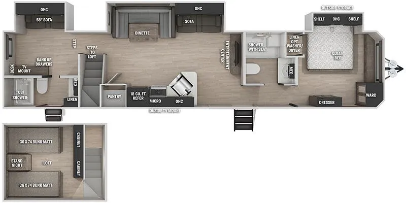 Forest River Cherokee Destination 39CA floor plan